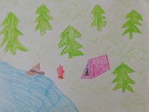 МДОУ № 63 Каштанова Дарья, 5 лет "Семейная рыбалка"